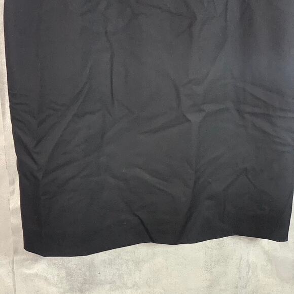 J.CREW Women's Black Solid Crewneck Short Sleeve Dress SZ 10 - Picture 6 of 9